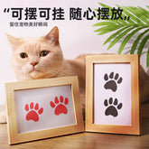 猫猫纪念印泥满月周岁猫爪印泥爪爪不留墨无毒(只有红色印章 介意勿拍)